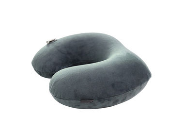 outdoor product U Shape Inflatable Car Pillow Airplane Neck Pillow blue pillow supplier