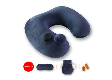 Various Color Inflatable Travel Pillow High Elasticity PVC Liner Fast Inflation supplier