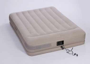 Grey Color Anti Decubitus Air Mattress , Flocking Material High Raised Air Bed supplier