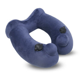 Travel Use Neck Air Pillow With Carrying Pouch , Blow Up Airplane Pillow supplier