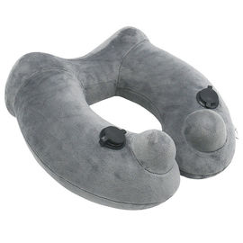 Travel Use Neck Air Pillow With Carrying Pouch , Blow Up Airplane Pillow supplier