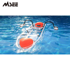 Customized Glass Bottom Boat , Durable Polycarbonate Fiberglass Kayak Canoe supplier