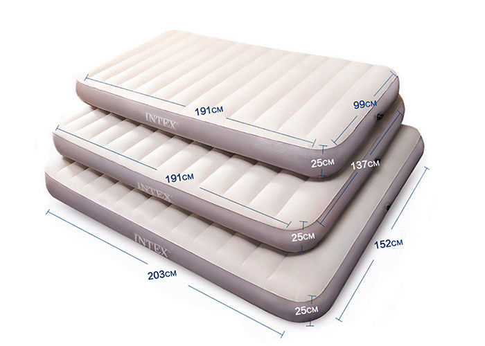 Custom Size Travel Inflatable Bed CE / ISO Certification Flocking PVC Material supplier