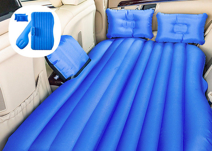 Blue Inflatable Air Bed Pregnancy Mattress , Inflatable Car Bed For Back Seat supplier