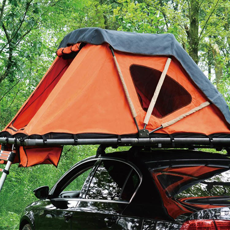 4 Persons With 2 Ladders Car Roof Tent Soft Shell High Waterproof Fabric supplier