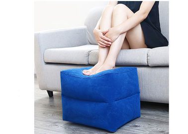 Blow Up Foot Rest Travel Pillow Square Shape Various Color With OEM Services supplier