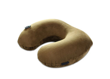 outdoor product U Shape Inflatable Car Pillow Airplane Neck Pillow blue pillow supplier