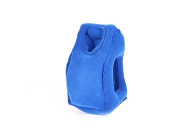 High Durability Inflatable Neck Rest , Custom Color Blow Up Travel Neck Pillow supplier