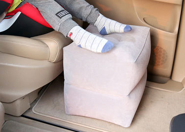 White Color Leg Rest Travel Pillow , Air Travel Pillow For Leg Support supplier
