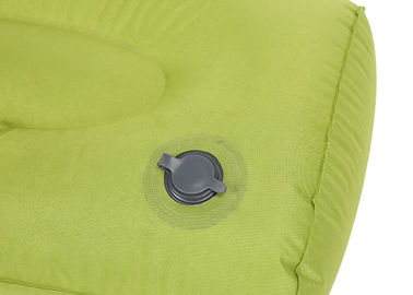 Neck Inflatable Travel Pillow Green Color Square Shape CGS Certification supplier