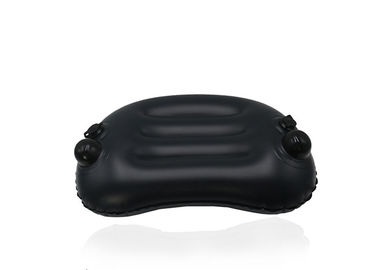 Grey Inflatable Memory Foam Pillow , High Comfort Inflatable Travel Back Pillow supplier