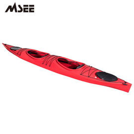 Stable Single Deep Sea Kayak Fishing Paddle Plastic With 1 Seat In Red supplier