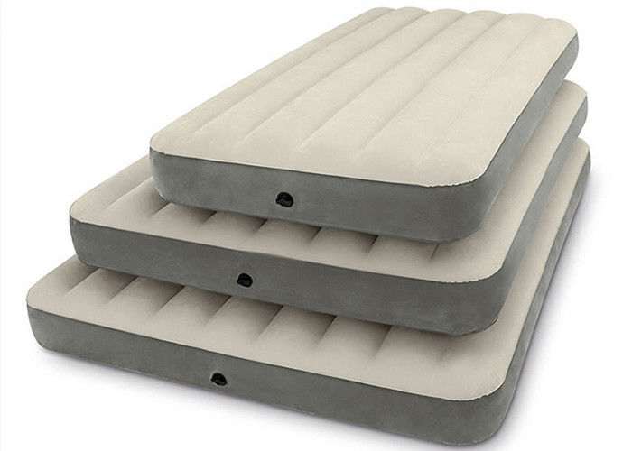 Wear Resistance Twin Size Inflatable Air Mattress Flocked PVC Material supplier