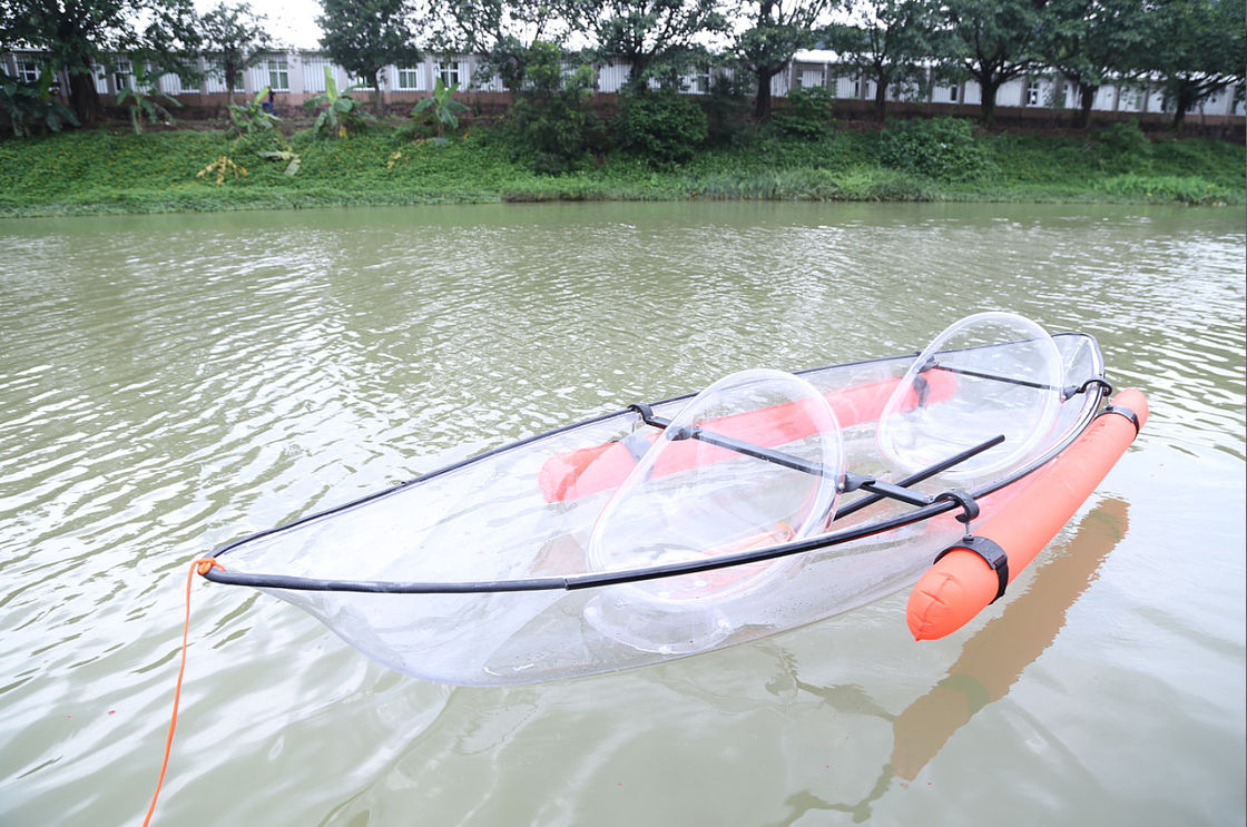 Transparent Polycarbonate plastic Transparent plastic kayak for two person supplier